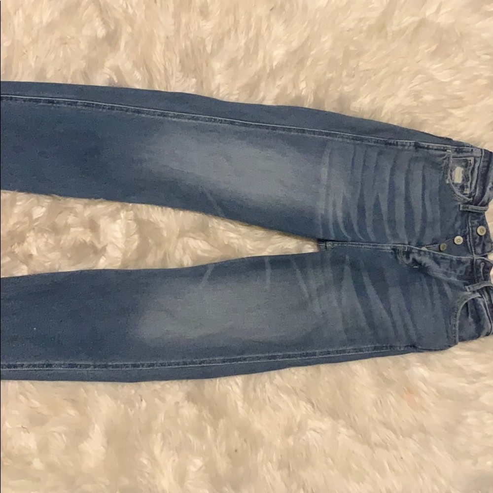 Hollister high rise crop boyfriend jeans